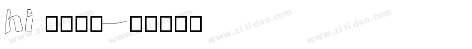 hi 甜柚字体字体转换